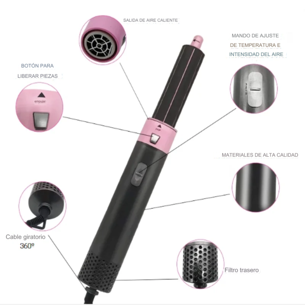 Secador para Cabello 5 En 1