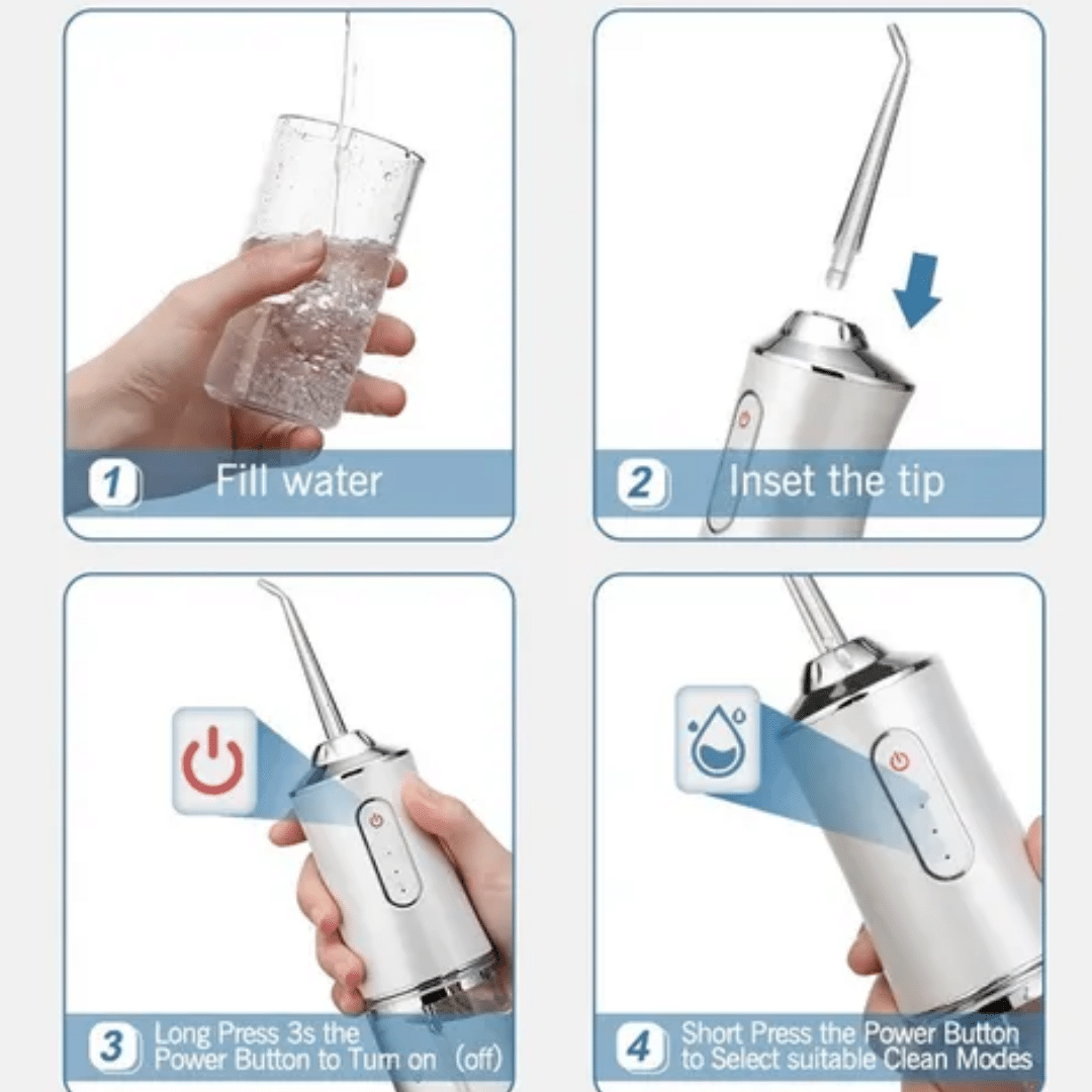 Irrigador Bucal Recargable 3 Mod