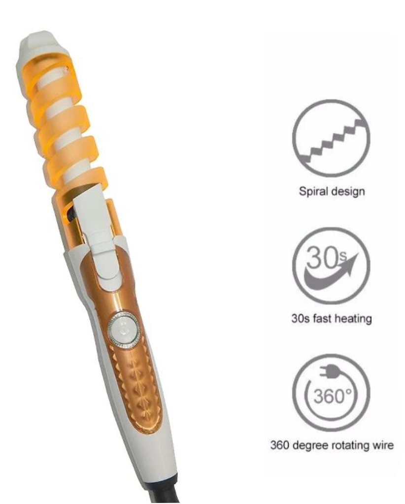 Pinza Rizadora Rizos Definidos