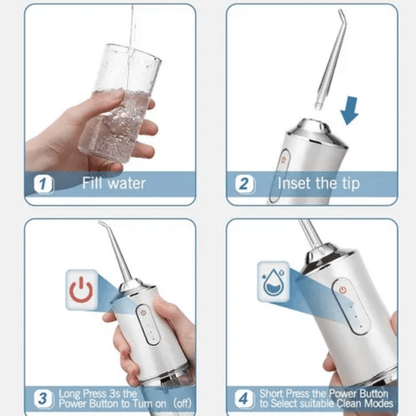Irrigador Bucal Recargable 3 Mod