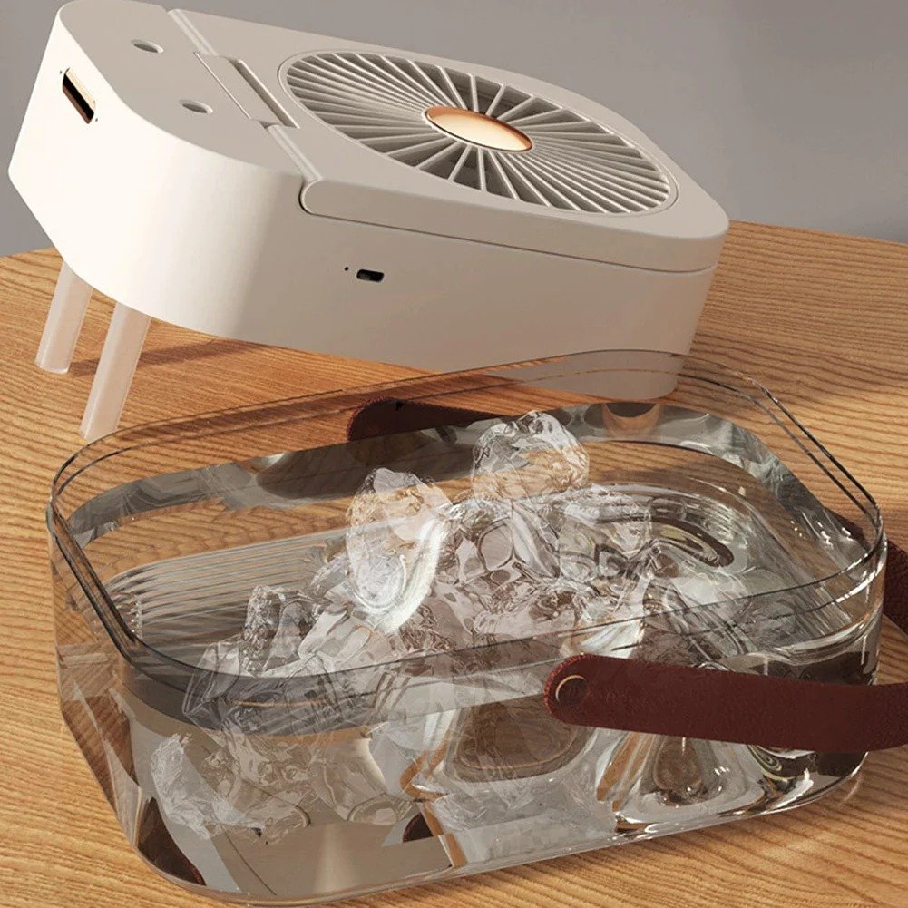 Ventilador Humidificador Doble Pulveriza
