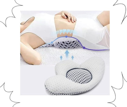 Almohada ortopédica con respaldo.