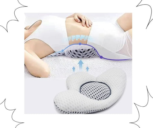 Almohada ortopédica con respaldo.