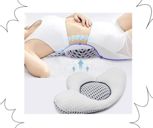 Almohada ortopédica con respaldo.