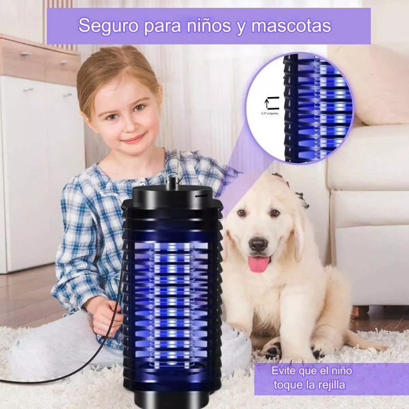 Lampara Eléctrica Mata Zancudos Mosquitos No Químicos