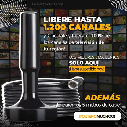 Antena HDTV TDT- Funciona en todos los televisores