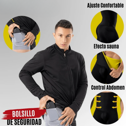 Bóxer Faja Neopreno Reductor Abdomen Hombre
