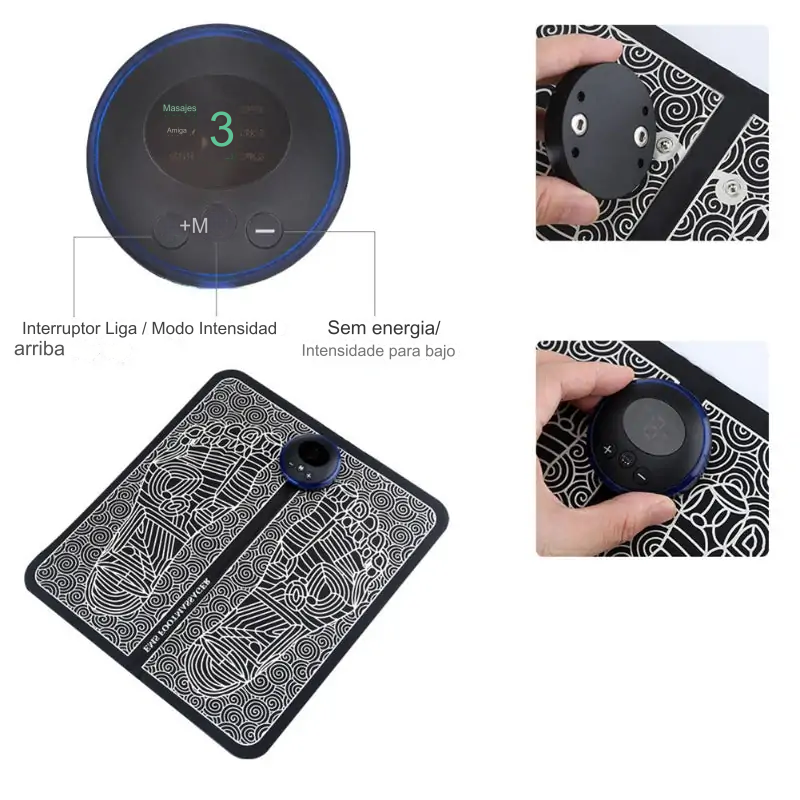 Tapete Masajeador De Pies Estimulación Eléctrica
