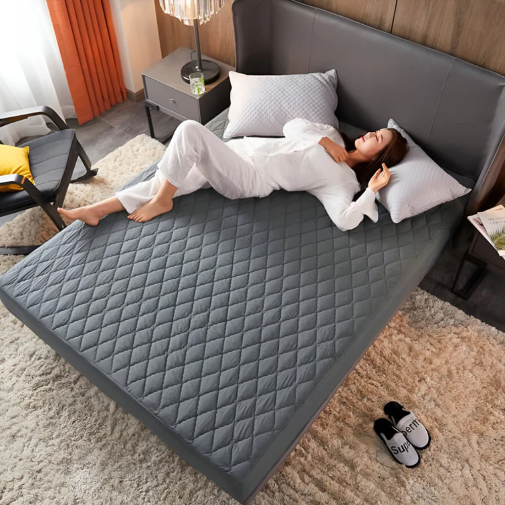 Protector Colchon Antifluido Acolchado