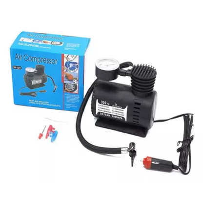 Compresor Mini Azul De Carro