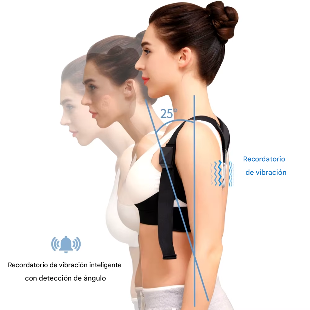 Corrector de postura con sensor