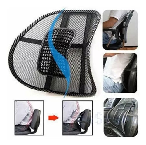 Corrector Postura Espalda Cojín Lumbar Espaldar Sillas Mnr