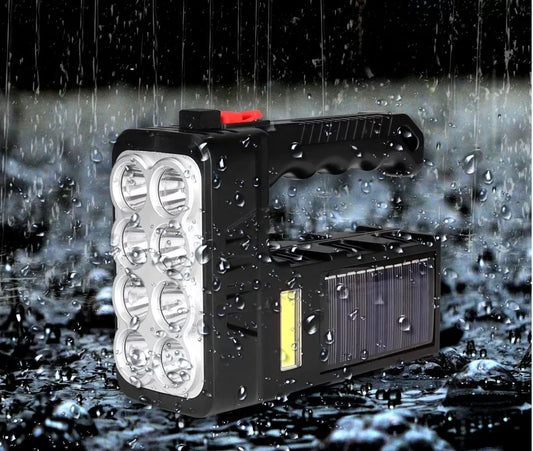 Linterna Led Solar Y Usb Recargable Multifuncional