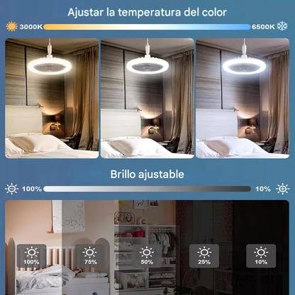 Ventilador de techo Luz Led 2 en 1