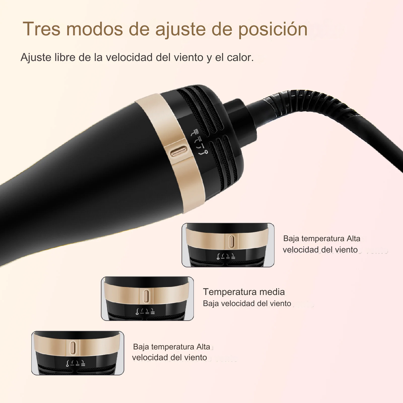 Cepillo Secador Y Moldeador Para Cabello Keratin 3d Pro