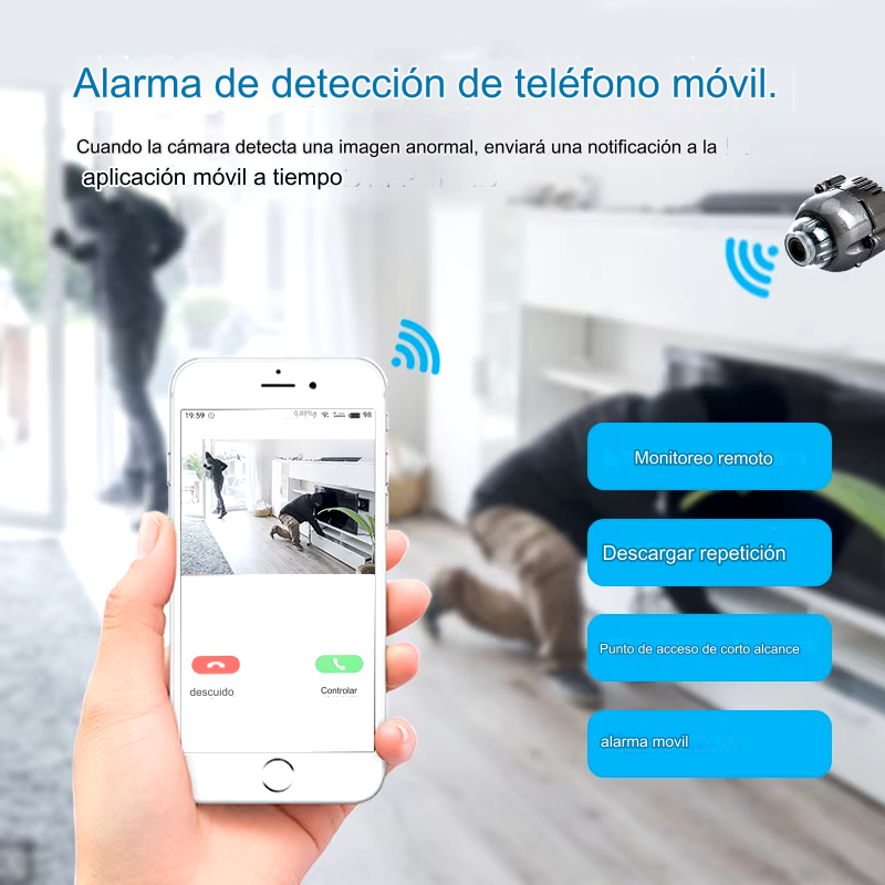 Mini Cámara Espía Tipo Bala Vigilancia