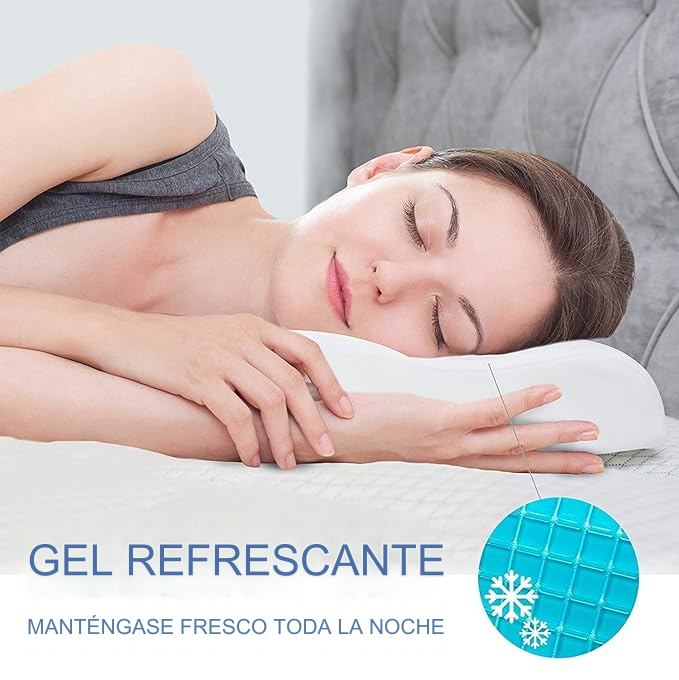 Almohada Cervical Ortopédica con Espuma de Memoria de Gel