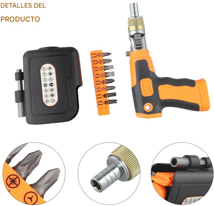Set Destornillador Electrico con Puntas