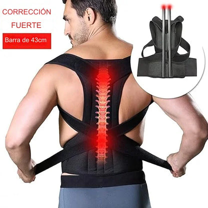 Corrector Postura Lumbar Iman Espalda Magnetico 4 Varillas